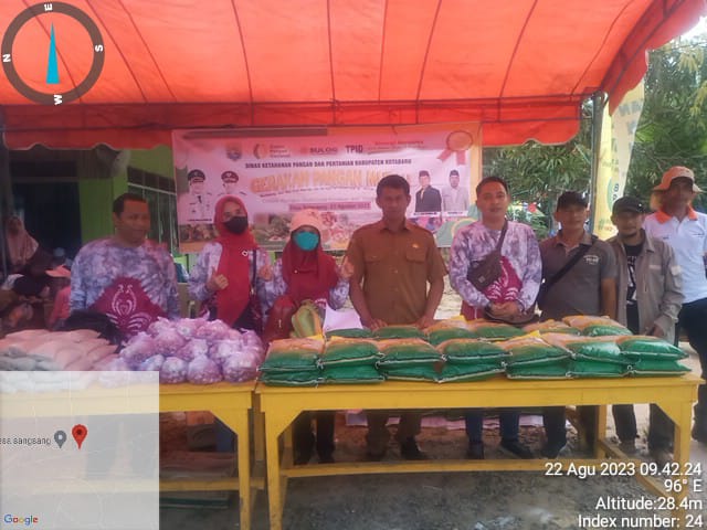 Dinas Ketahanan Pangan dan Pertanian Kabupaten Kotabaru telah melaksanakan Gerakan Pangan Murah