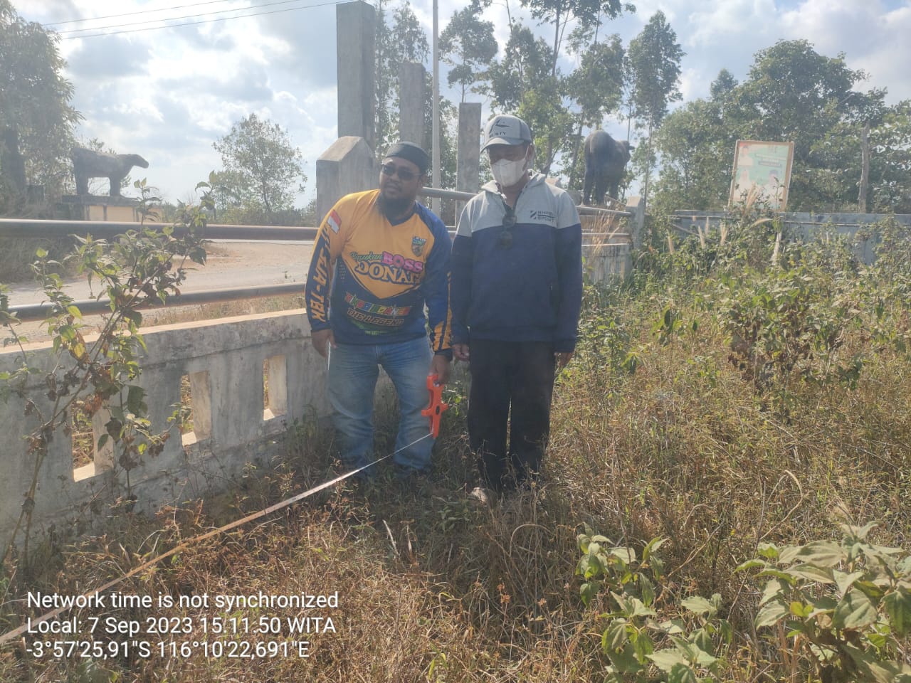 Pengukuran tanah Puskeswan Tanjung Lalak Kec. Pulaulaut Kepulauan untuk pembuatan segel/SKT