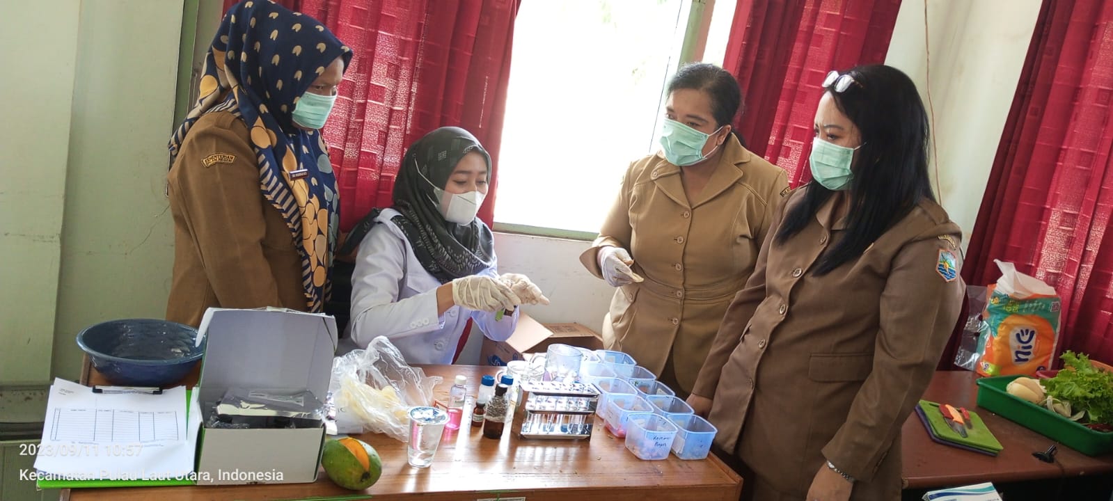 pengambilan dan pengujian sampel pangan segar asal tumbuhan (past) dalam rangka menjelang hari besar keagamaan nasional (hkbn) oleh dinas ketahanan pangan dan pertanian