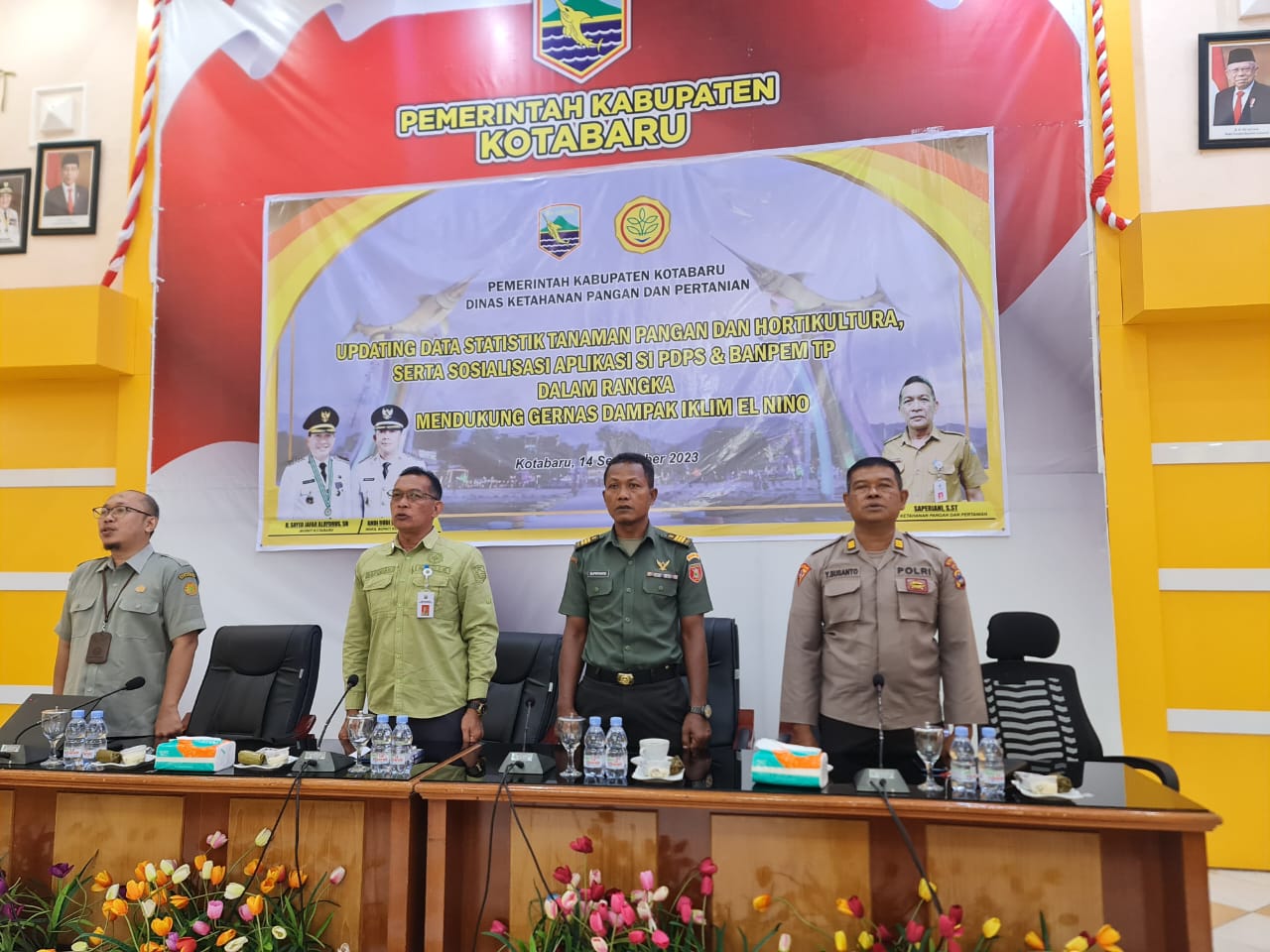 Dinas Ketahanana Pangan dan Pertanian Kabupaten Kotabaru Melaksanakan Sosialisasi Dalam Rangka Antisipasi Dampak Iklim El Nino