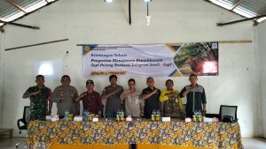 Bimbingan Teknis Penguatan Manajemen Pemeliharaan Sapi Potong Berbasis Integrasi Sawit - Sapi telah dilaksanakan oleh Dinas Ketahanan Pangan dan Pertanian