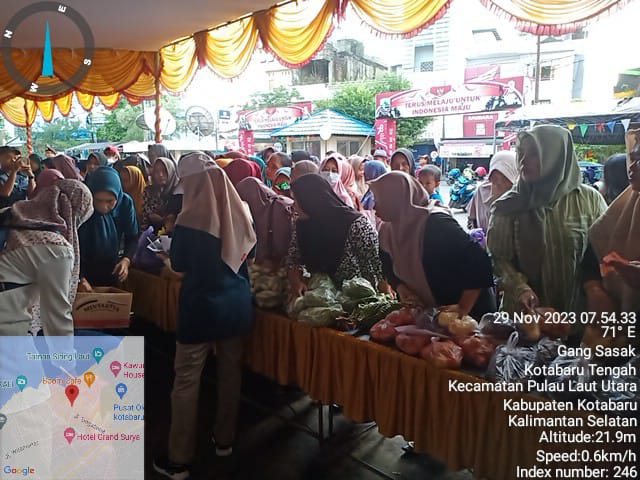 Pelaksanaan pasar tani/pasar murah dalam rangka pengendalian dampak inflasi daerah tahun 2023 di kotabaru