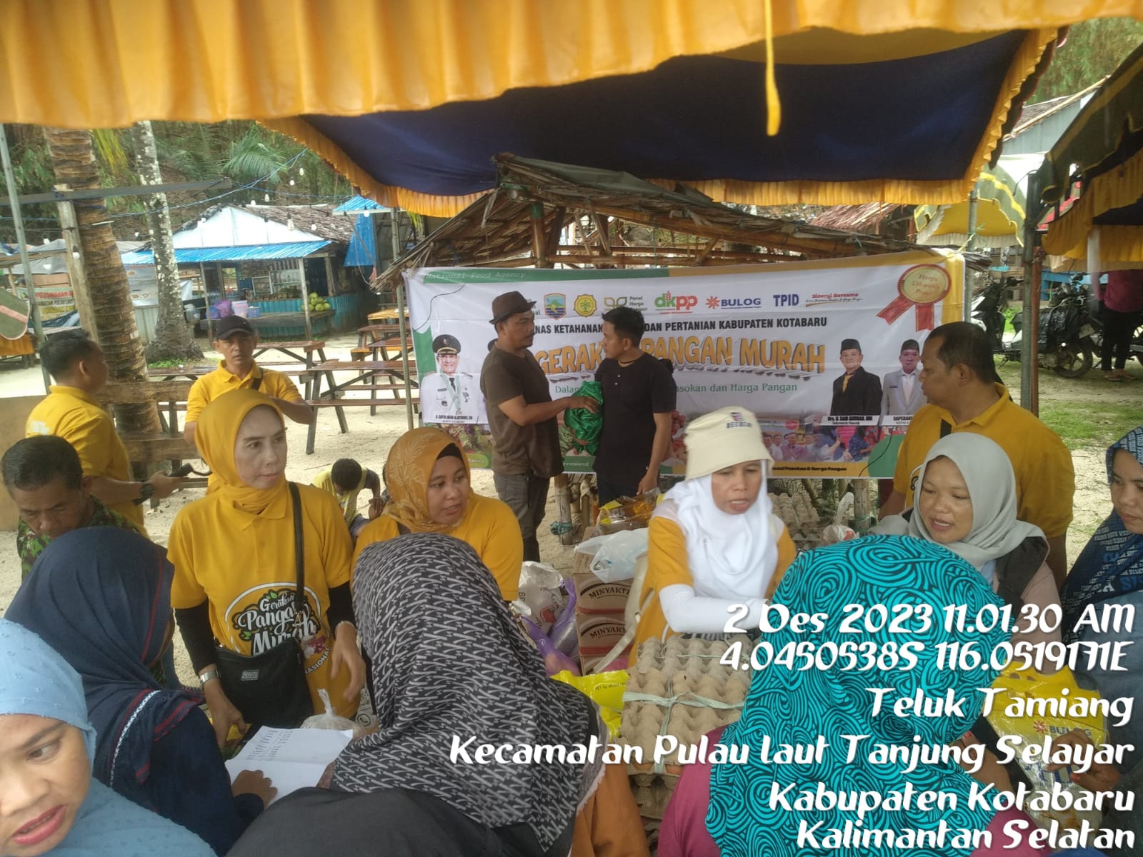 Partisipasi Dinas Ketahanan pangan dan Pertanian Dalam Gerakan Pangan Murah di Desa Teluk Tamiang Kabupaten Kotabaru